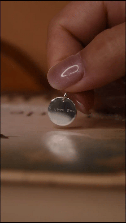 Round 'Written For You' Handwriting Necklace