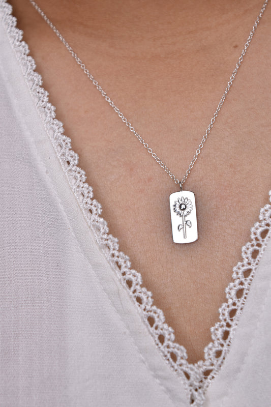 Sunflower necklace