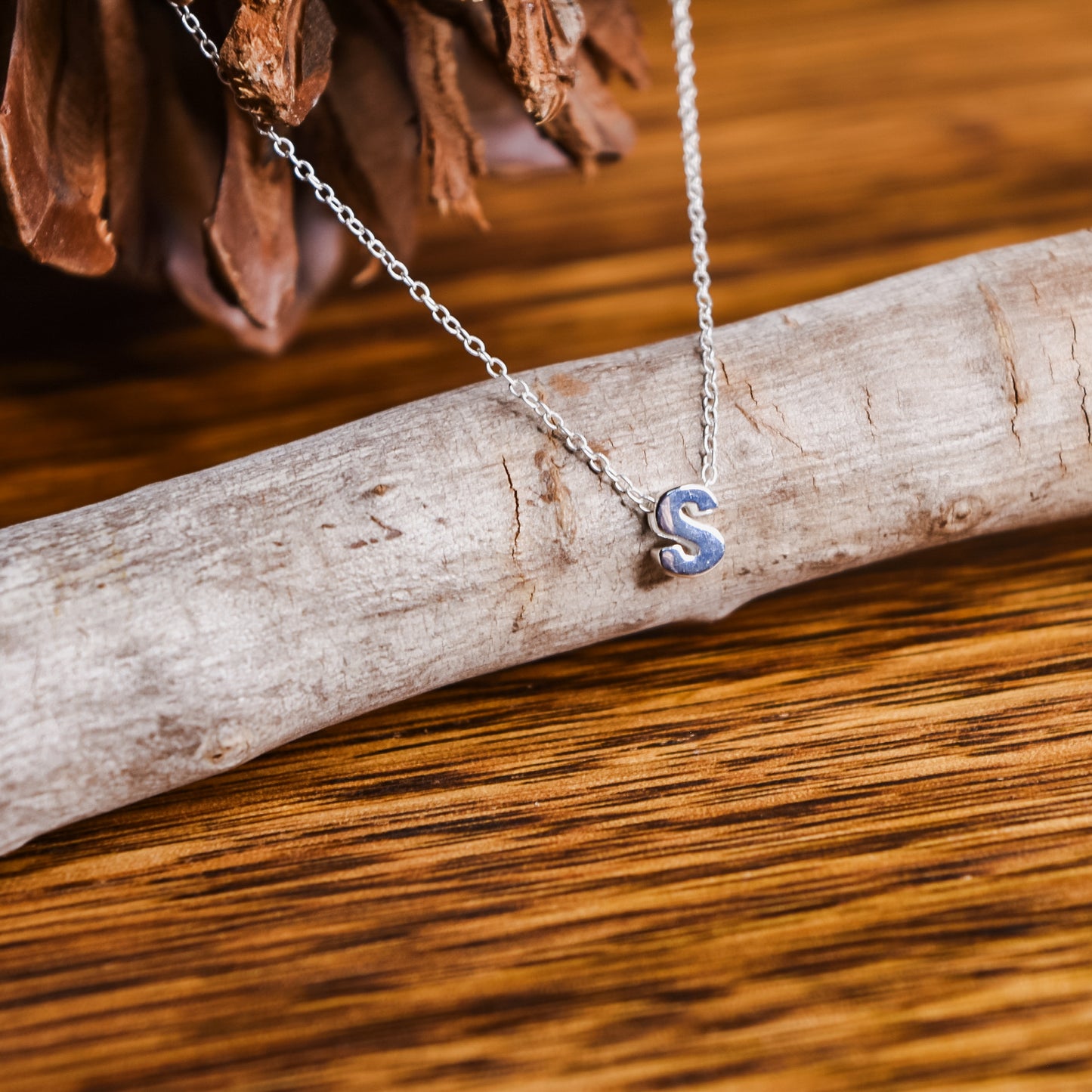S initial necklace