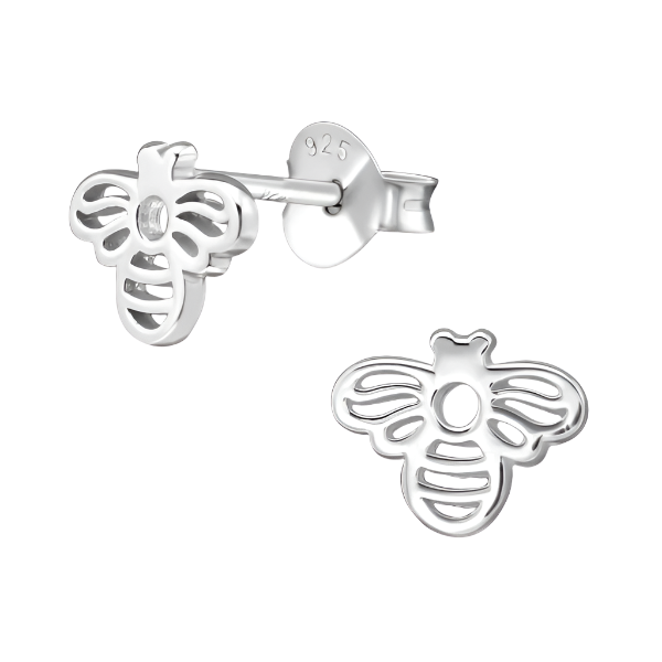 bee sterling silver ear studs- April Child Australia