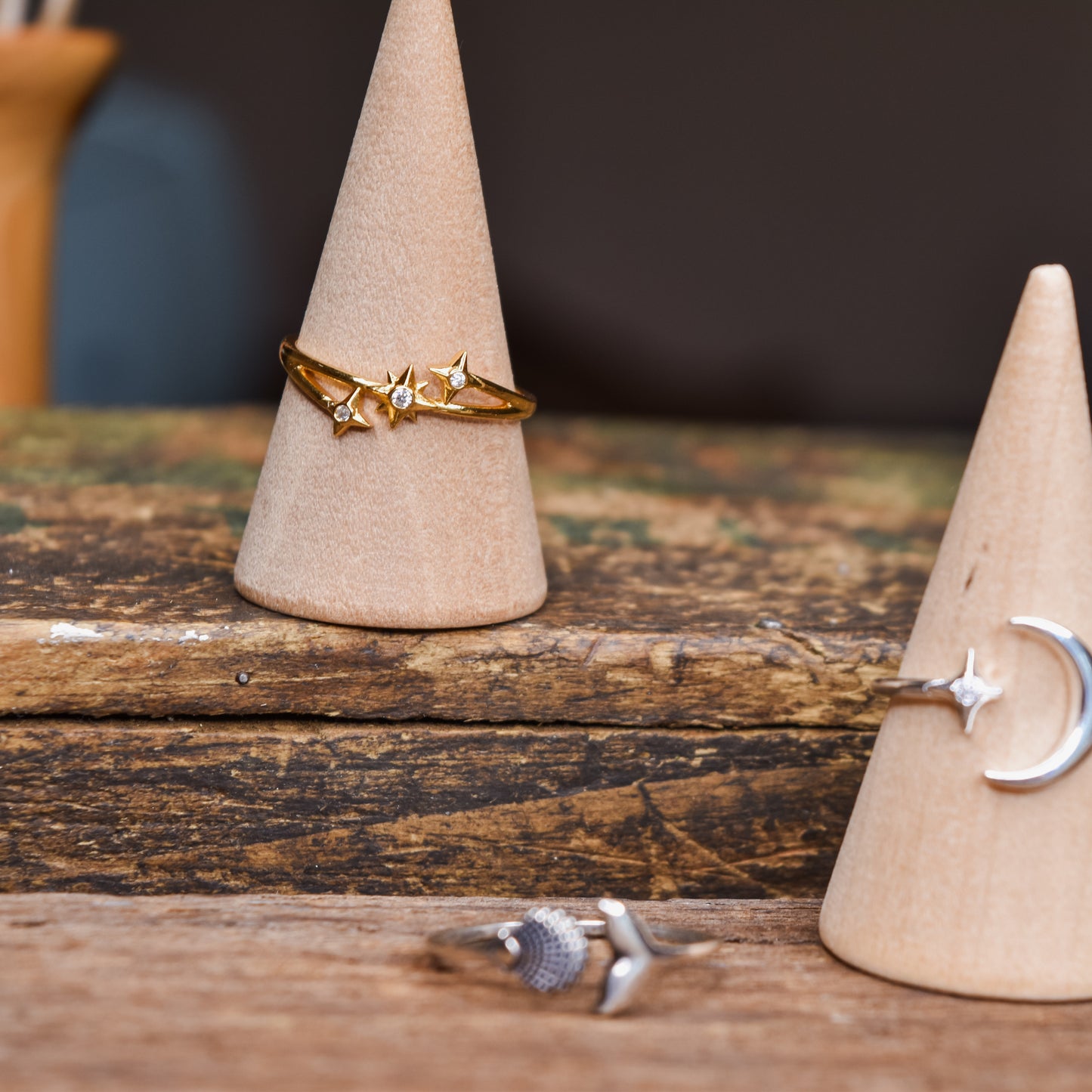 Gold Starry night ring