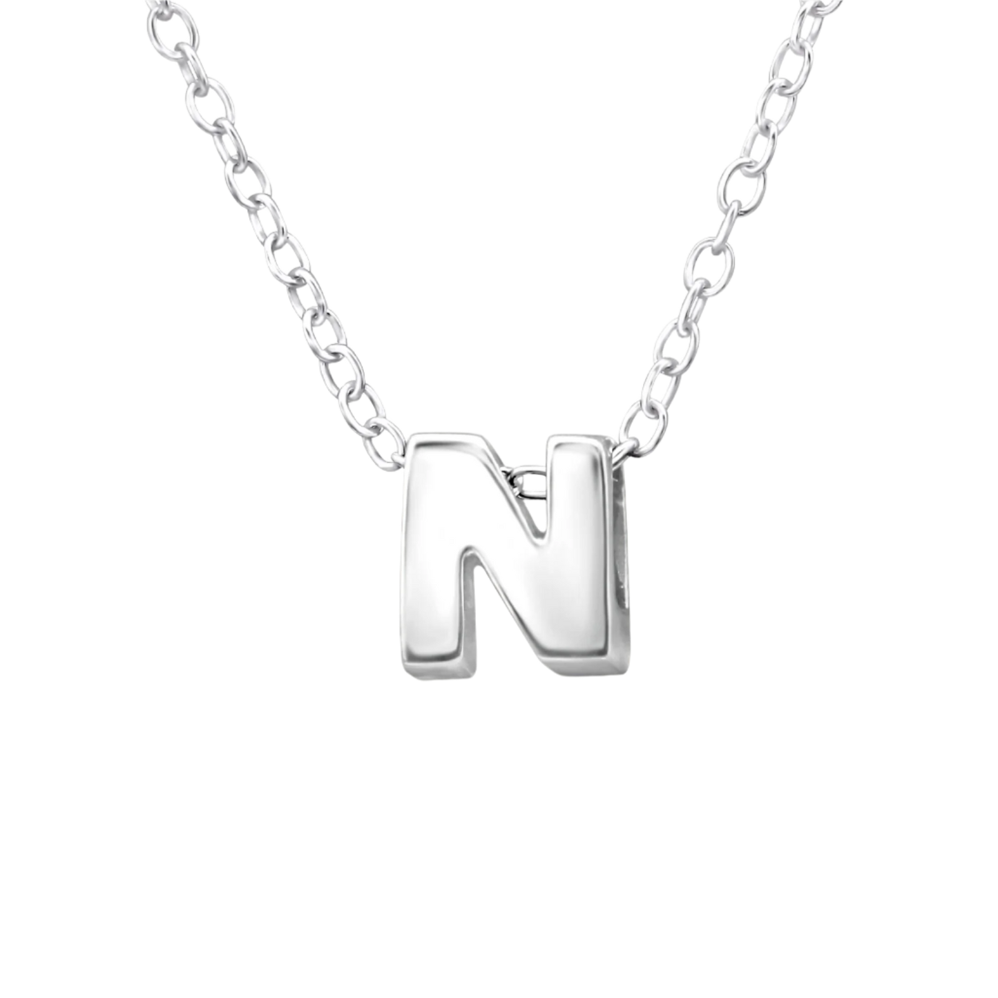 Name initial N necklace