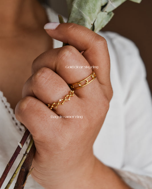 Gold Clear sky ring