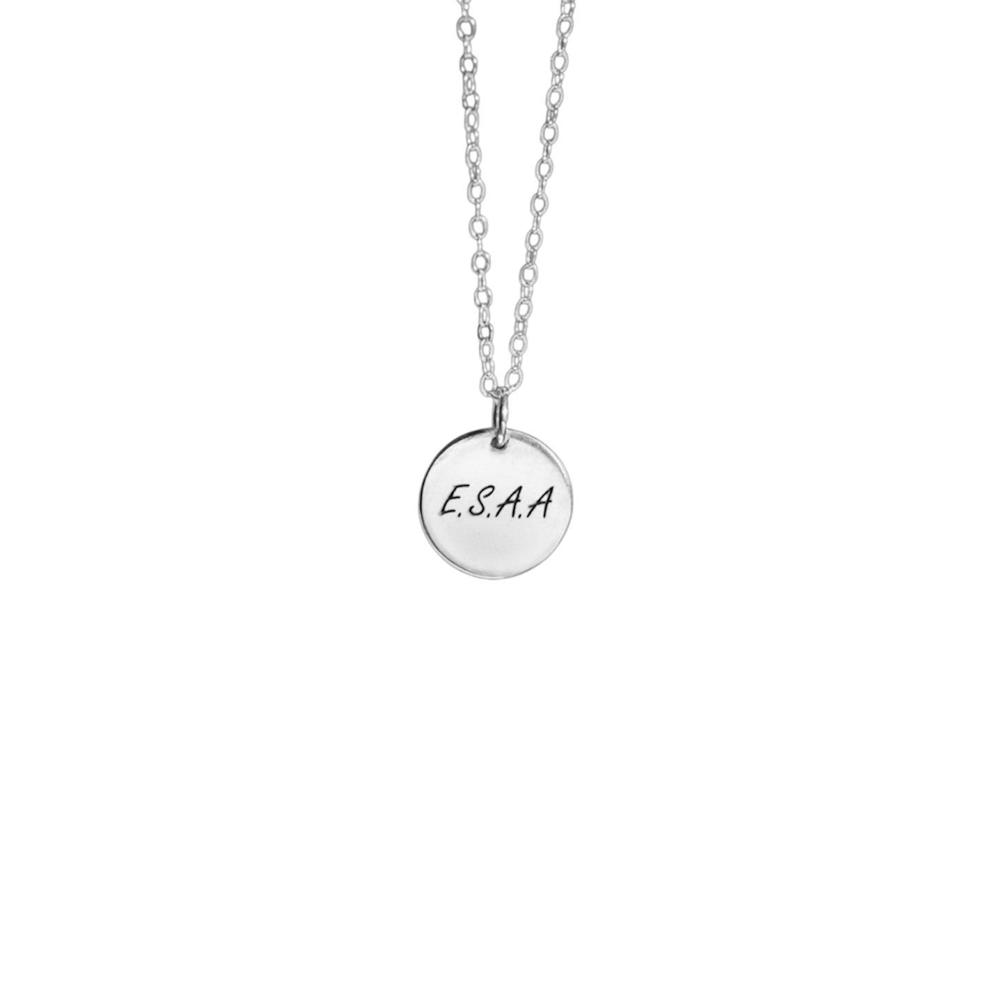 name initials necklace- Personalised Engraved jewellery