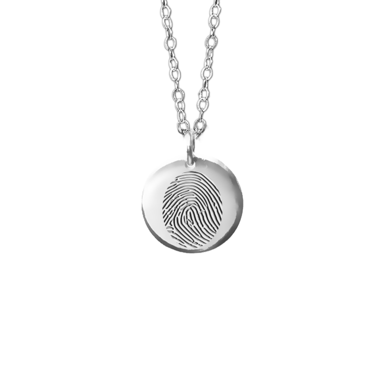 Round 'Forever Touch' Fingerprint Necklaces