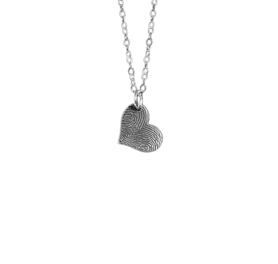 Duo fingerprint necklace- Personalised engraved necklace. April Child 