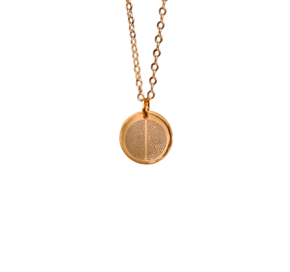 'Side by side' Duo Fingerprint Necklaces