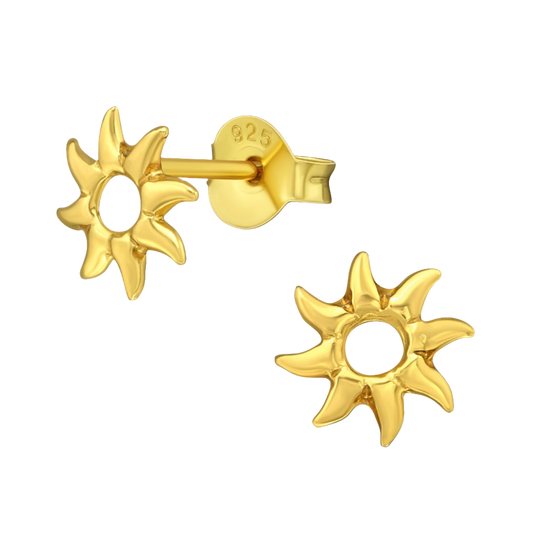 Gold The Sun studs