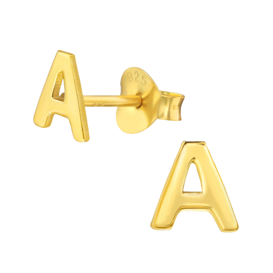 Gold A initial studs