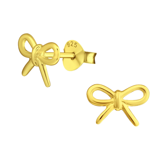 Gold Bow studs