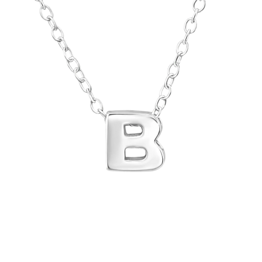 B initial necklace