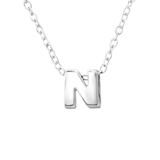 Name initial N necklace