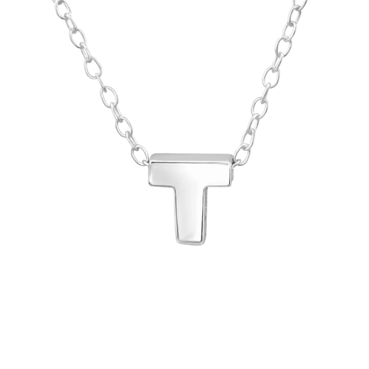 Name initial T necklace