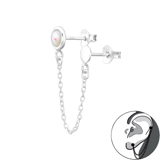 Bubbly double earrings- 1 PIECE