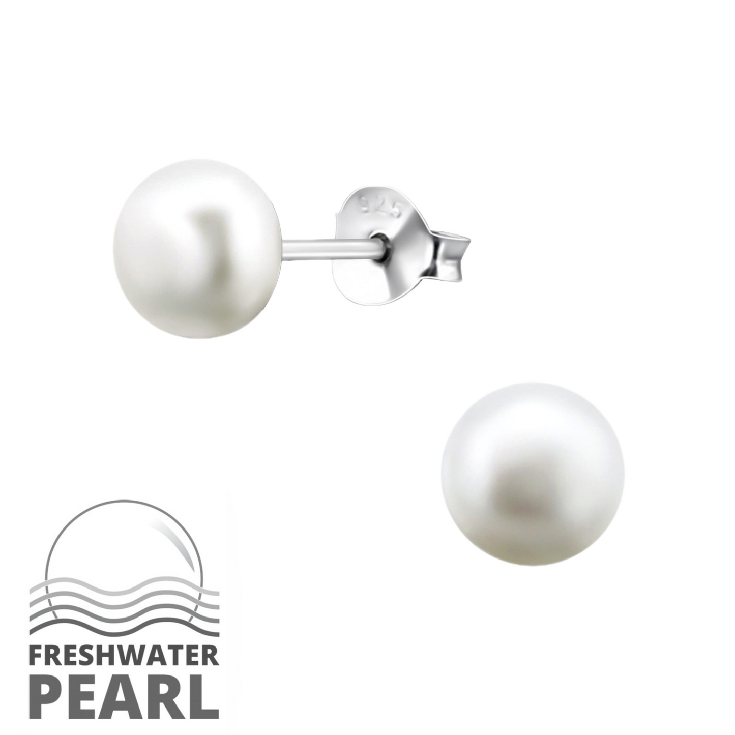 Freshwater pearl studs