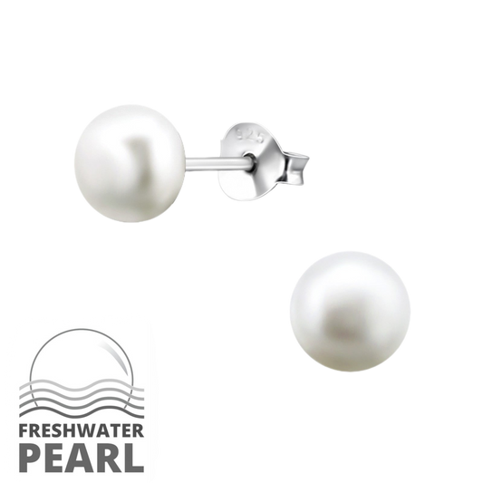 Freshwater pearl studs