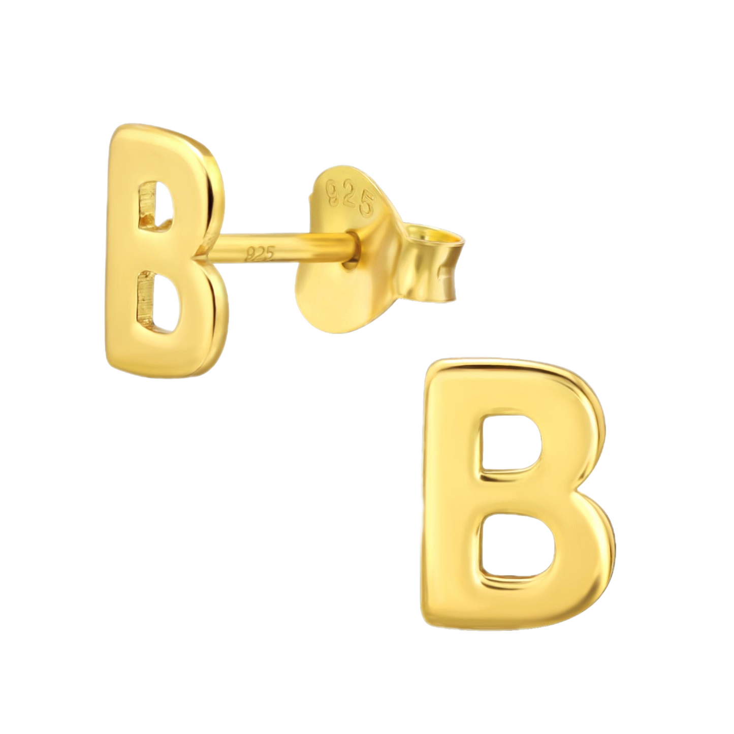 Gold B initial studs