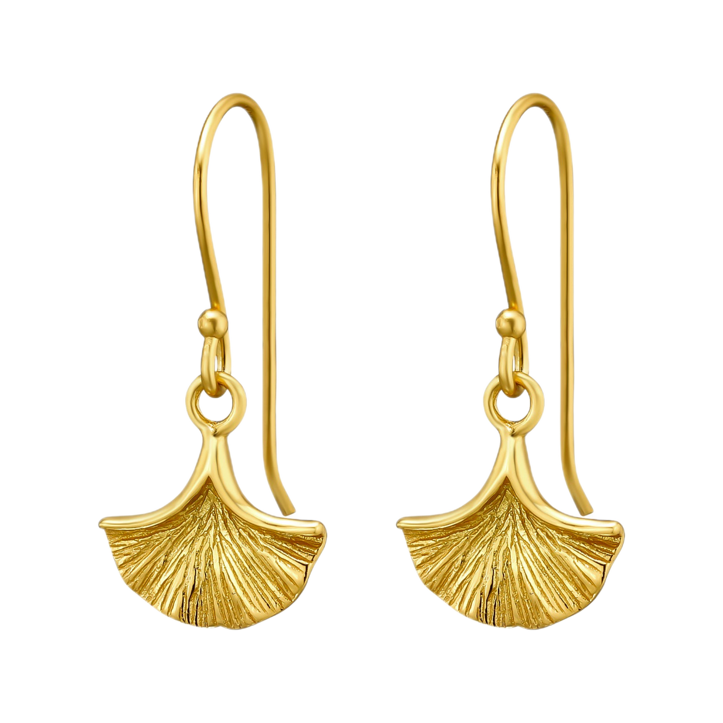 Gold petal dangles