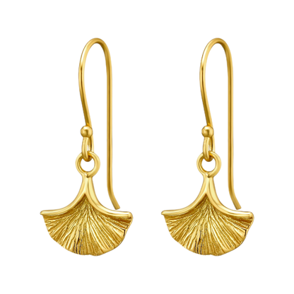 Gold petal dangles