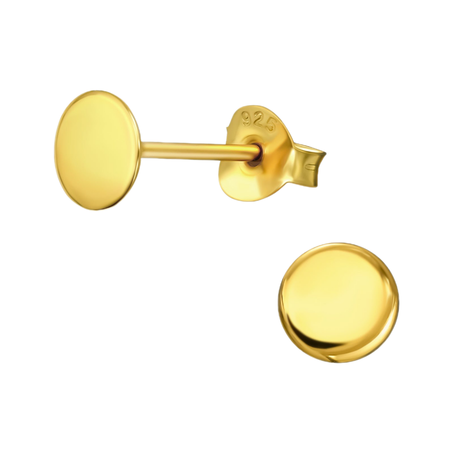 Gold round studs