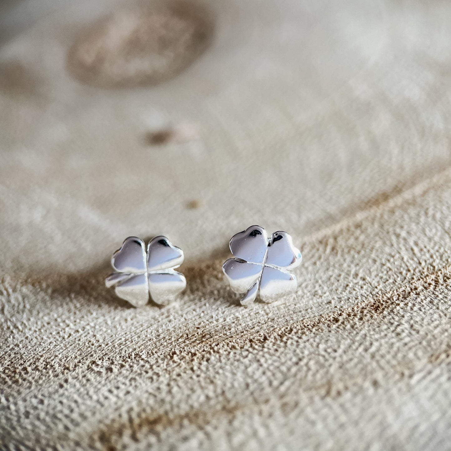 Lucky clover studs