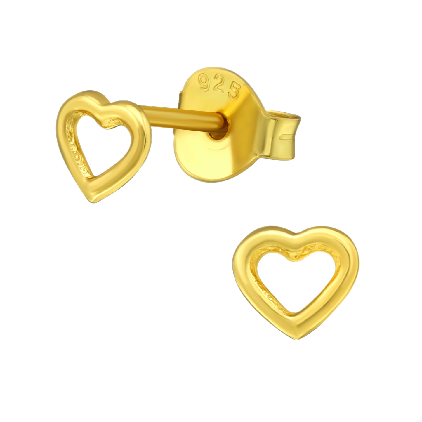 Gold Heart of Stone studs